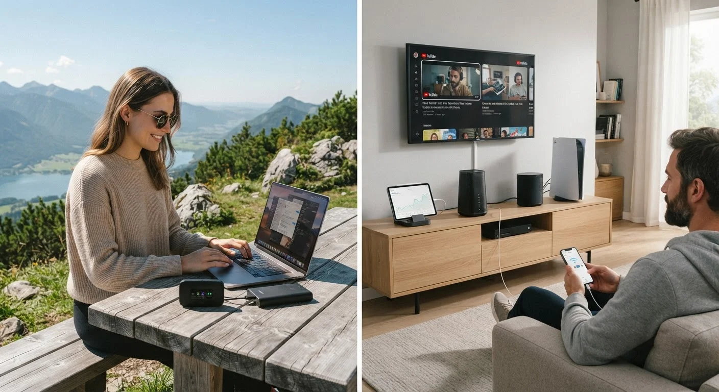 Mobile Hotspot vs. Home Broadband: When Each One Makes Sense